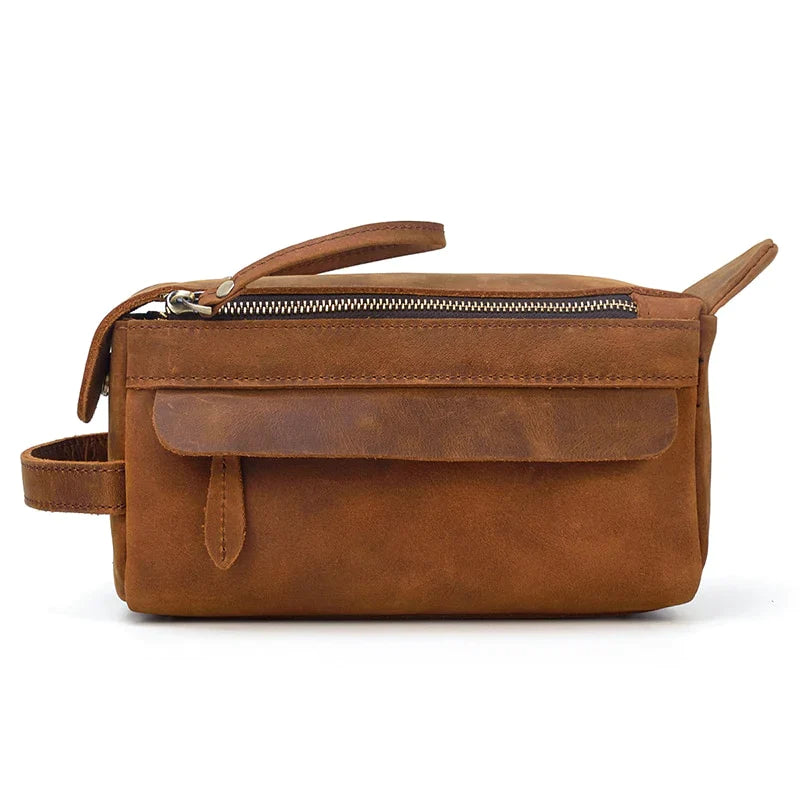 Dado Leather Dopp Kit | Handmade Leather Toiletry Bag 24Hr Smart